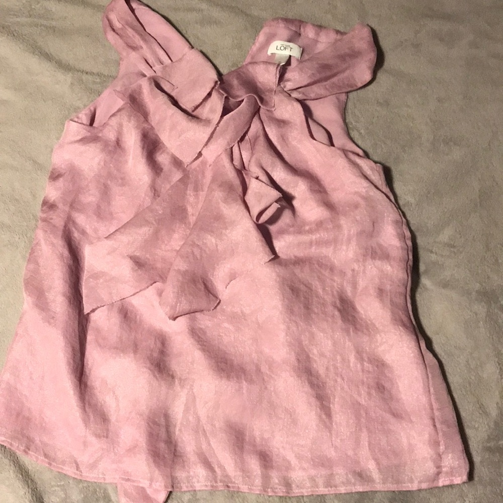 pastel purple dress shirt,ruffles on the front